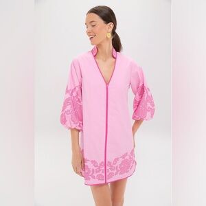 Pink Embroidery Mini Arem Caftan SIZE XS